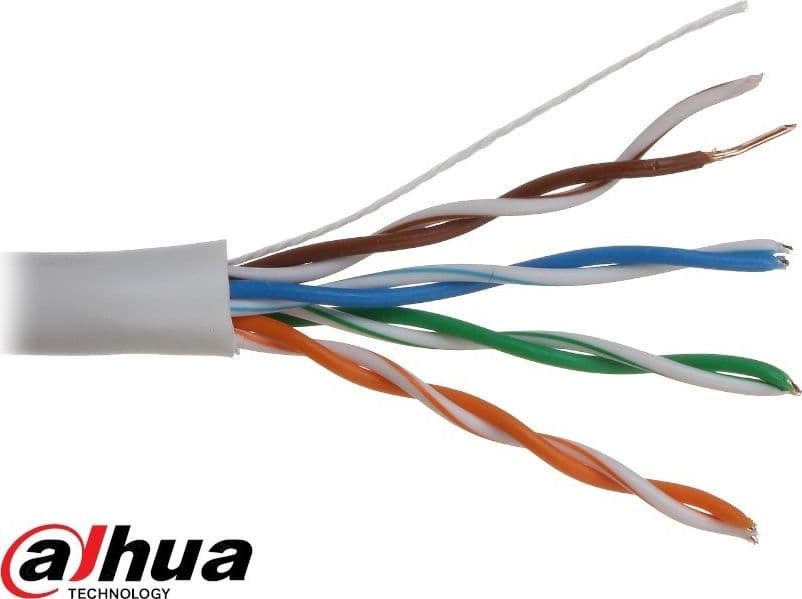 MATASSA BOBINA DAHUA CAVO RETE 100 METRI ETHERNET UTP CAT 5E 4X2 AWG 24 LAN RJ45 100% RAME - DH-PFM920C-A1 in Cavi Ethernet Zencoccostore - Formia, commercioVirtuoso.it