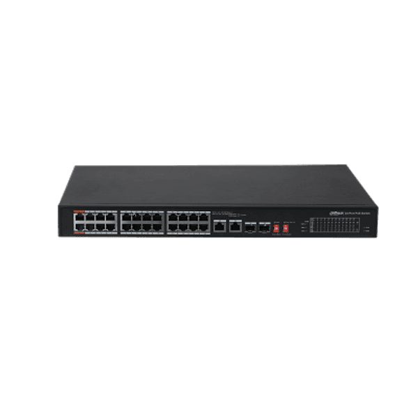 DH-PFS3226-24ET-240 - DAHUA Switch con 26 porte 24 ethernet PoE 10/100Mbps lessthan 240W + 2 Gigabit Combo in  Zencoccostore - Formia, commercioVirtuoso.it