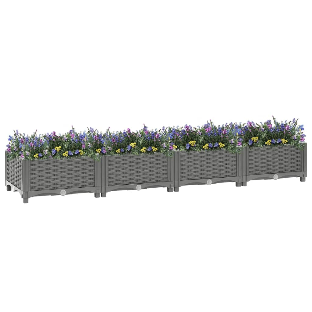 Fioriera Rialzata 160x40x23 cm in Polipropilene in Kit per giardini fuori terra Esplodia - Napoli, commercioVirtuoso.it