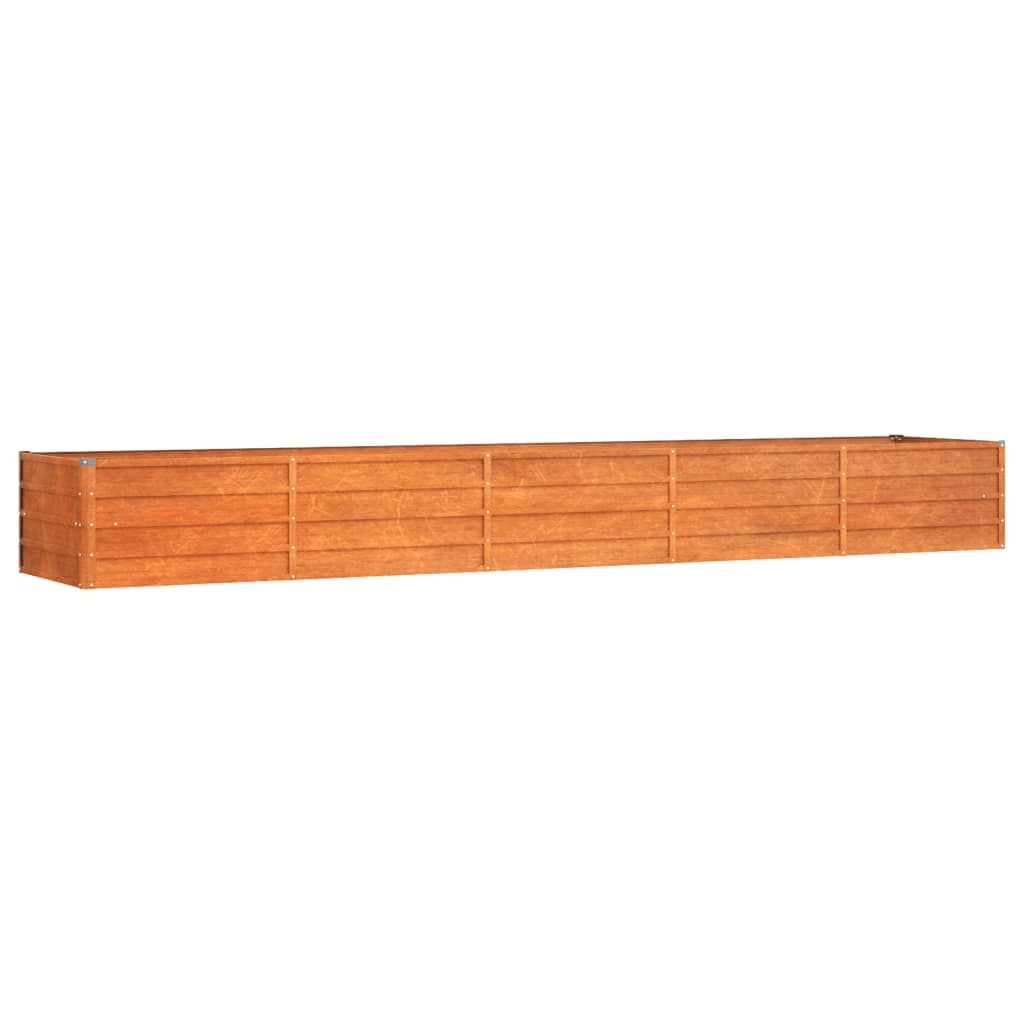 Letto Rialzato da Giardino Ruggine 400x80x45 cm Acciaio Corten in Fioriere Esplodia - Napoli, commercioVirtuoso.it
