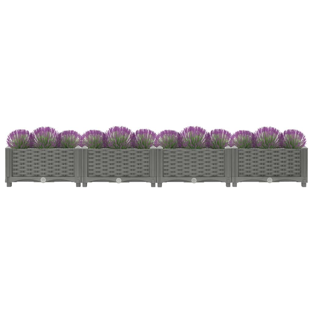 Fioriera Rialzata 160x40x23 cm in Polipropilene in Kit per giardini fuori terra Esplodia - Napoli, commercioVirtuoso.it