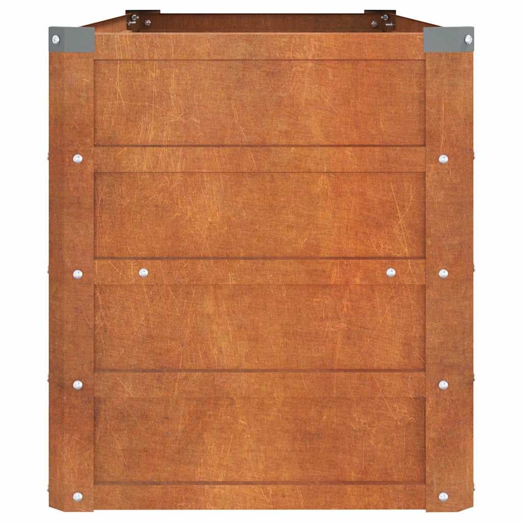 Letto Rialzato da Giardino Ruggine 100x40x45 cm Acciaio Corten Resistente in Fioriere Esplodia - Napoli, commercioVirtuoso.it