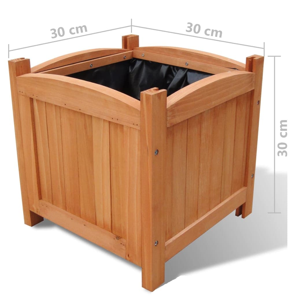 Letti Rialzati da Giardino 4 pezzi 30x30x30 cm in legno Massello in Kit per giardini fuori terra Esplodia - Napoli, commercioVirtuoso.it