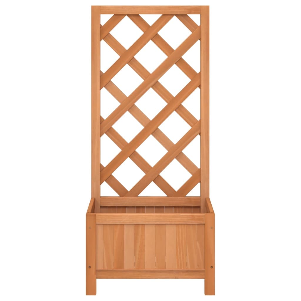 Fioriera con Traliccio in Legno Massello di Abete Marrone 40 x 30 x 90 cm in Balconiere Esplodia - Napoli, commercioVirtuoso.it