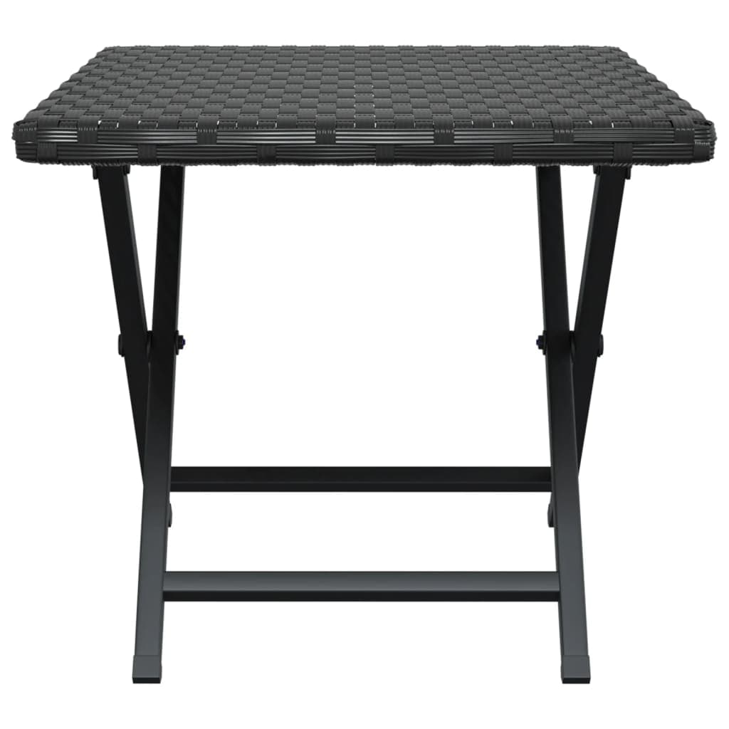 Tavolo Pieghevole Nero 45x35x32 cm in Polyrattan in Tavoli Esplodia - Napoli, commercioVirtuoso.it