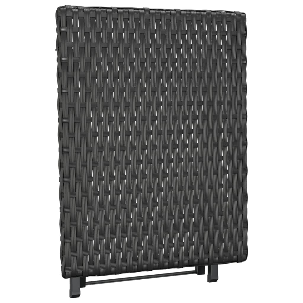 Tavolo Pieghevole Nero 45x35x32 cm in Polyrattan in Tavoli Esplodia - Napoli, commercioVirtuoso.it