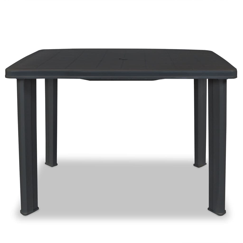 Tavolo da Giardino Antracite 101x68x72 cm in Plastica in Tavoli standard Esplodia - Napoli, commercioVirtuoso.it