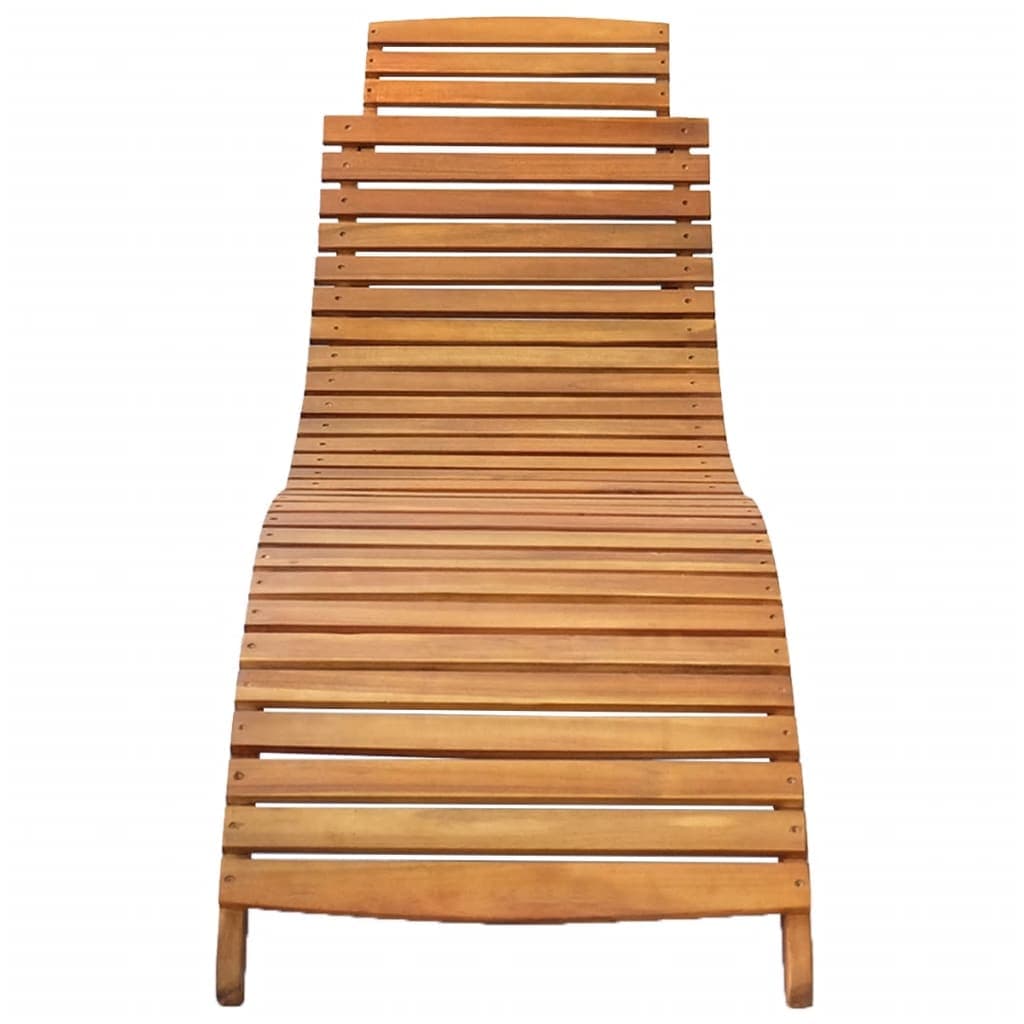 Lettino Prendisole Legno Massello di Acacia Resistente Design Pieghevole Marrone in Lettini Esplodia - Napoli, commercioVirtuoso.it