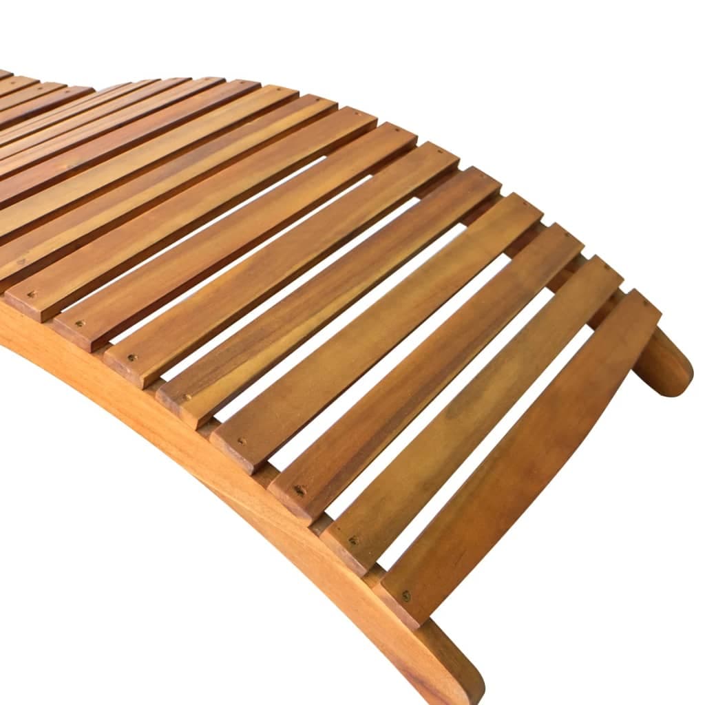 Lettino Prendisole Legno Massello di Acacia Resistente Design Pieghevole Marrone in Lettini Esplodia - Napoli, commercioVirtuoso.it
