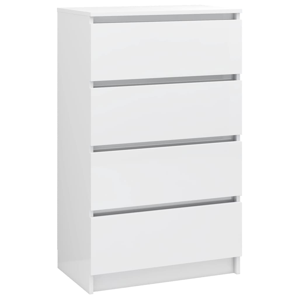 Credenza Bianco Lucido 60x35x98,5 cm in Legno Compensato in Credenze e buffet Esplodia - Napoli, commercioVirtuoso.it
