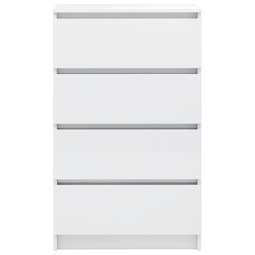 Credenza Bianco Lucido 60x35x98,5 cm in Legno Compensato in Credenze e buffet Esplodia - Napoli, commercioVirtuoso.it