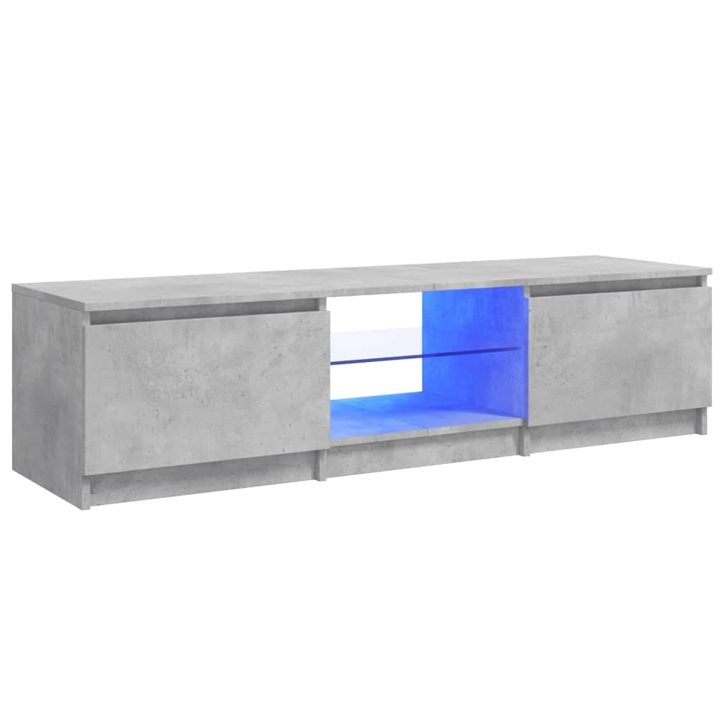 Mobile Porta TV con Luci LED Grigio Cemento 140x40x35,5 cm in Mobili Esplodia - Napoli, commercioVirtuoso.it