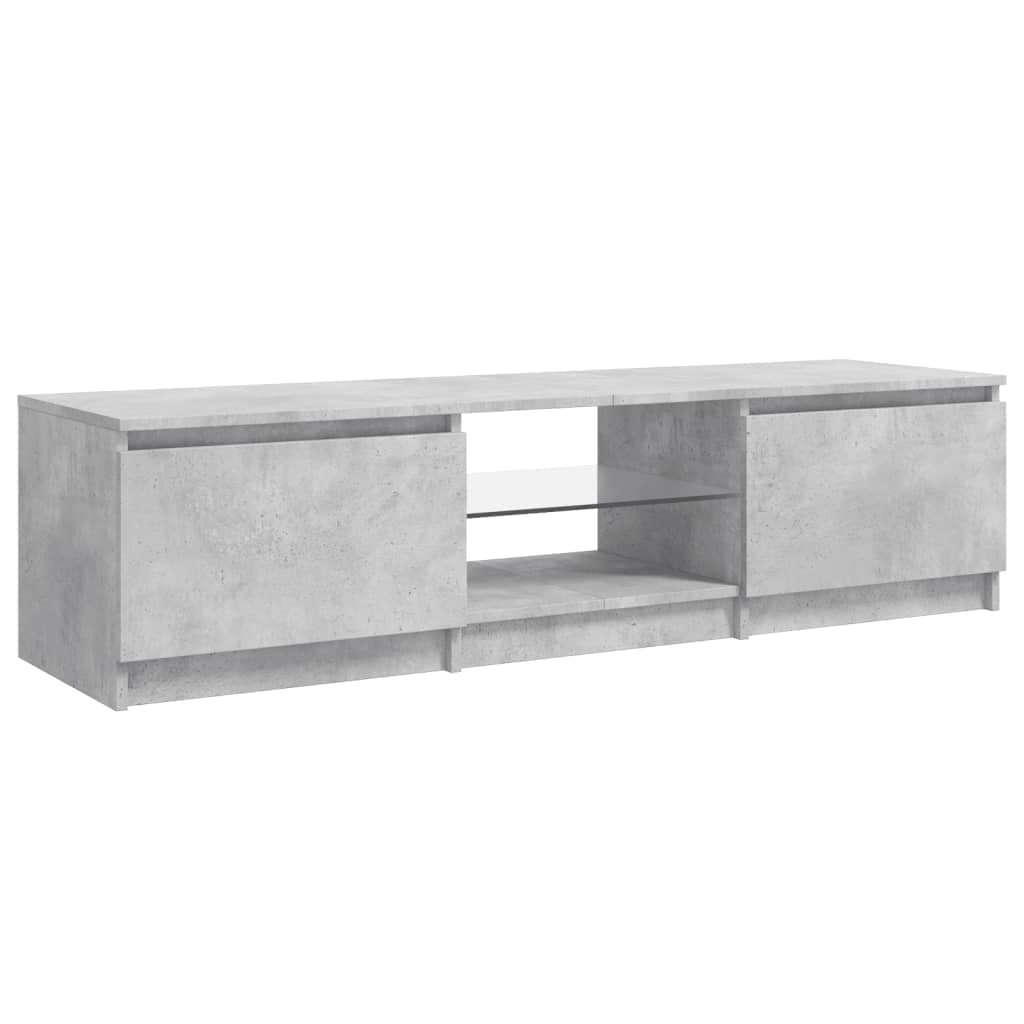 Mobile Porta TV con Luci LED Grigio Cemento 140x40x35,5 cm in Mobili Esplodia - Napoli, commercioVirtuoso.it