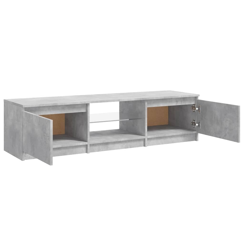 Mobile Porta TV con Luci LED Grigio Cemento 140x40x35,5 cm in Mobili Esplodia - Napoli, commercioVirtuoso.it