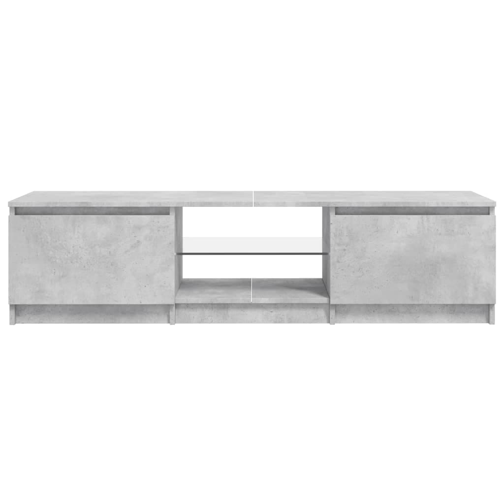 Mobile Porta TV con Luci LED Grigio Cemento 140x40x35,5 cm in Mobili Esplodia - Napoli, commercioVirtuoso.it