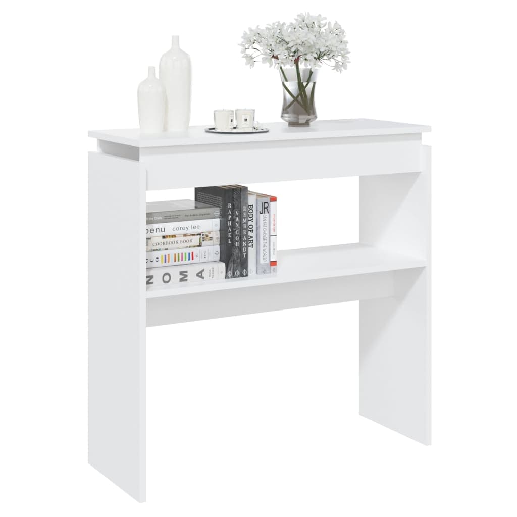 Tavolino Consolle Bianco 80x30x80 cm in Legno Multistrato in Console e tavoli da divano Esplodia - Napoli, commercioVirtuoso.it
