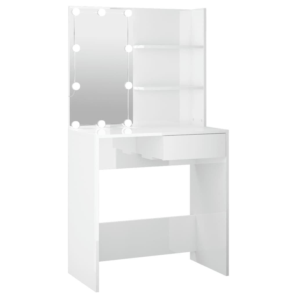 Toeletta con LED Bianco Lucido 74,5x40x141 cm in Toelette Esplodia - Napoli, commercioVirtuoso.it