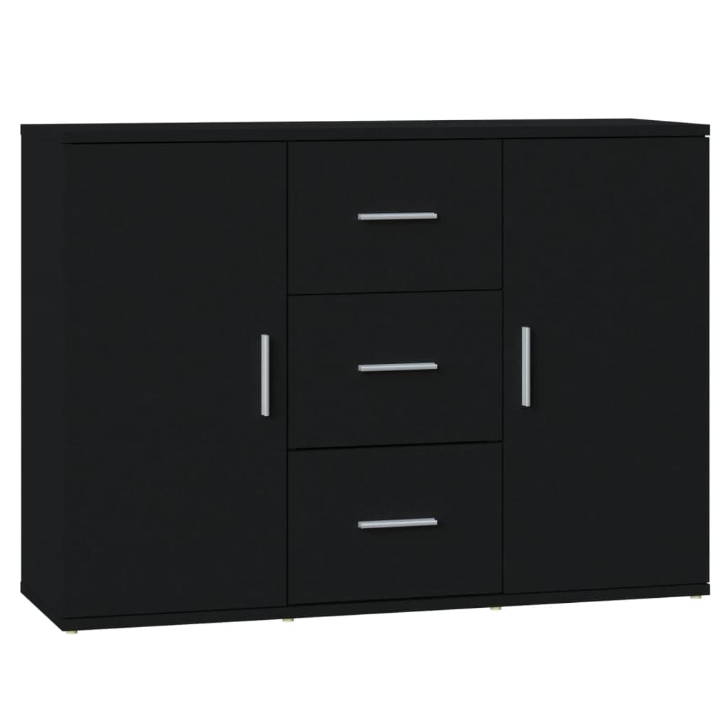 Credenza Nera 91x29,5x65 cm in Legno Multistrato in Credenze e buffet Esplodia - Napoli, commercioVirtuoso.it