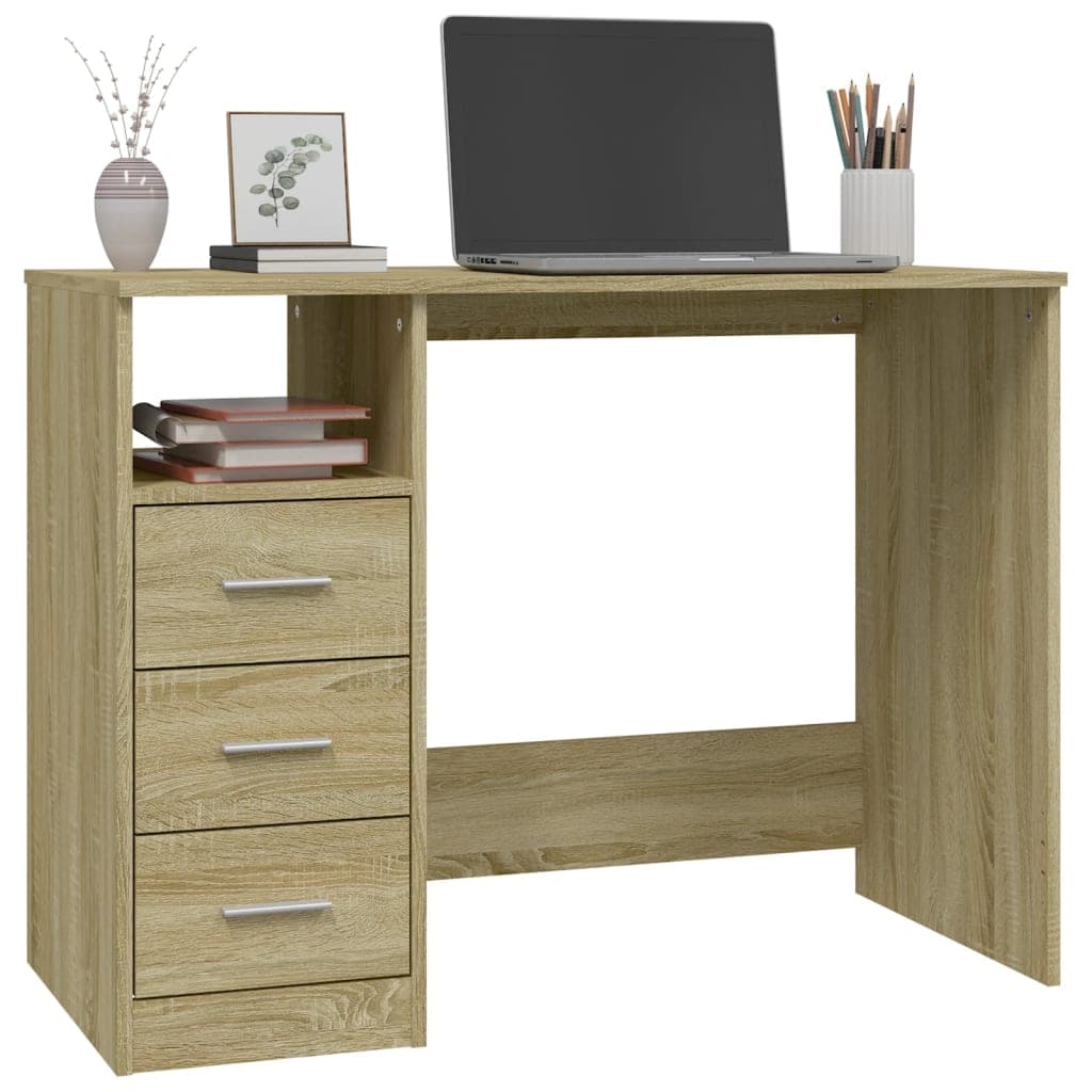 Scrivania Cassetti Rovere Sonoma 102x50x76 cm Legno Multistrato in Scrivanie Esplodia - Napoli, commercioVirtuoso.it
