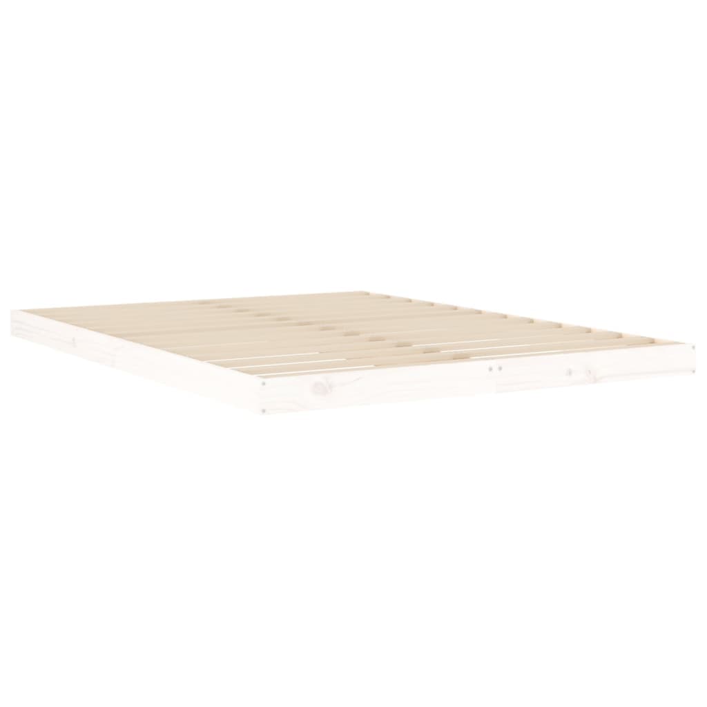 Letto senza Materasso Bianco 140x190 cm Legno Massello di Pino in Strutture letto Esplodia - Napoli, commercioVirtuoso.it