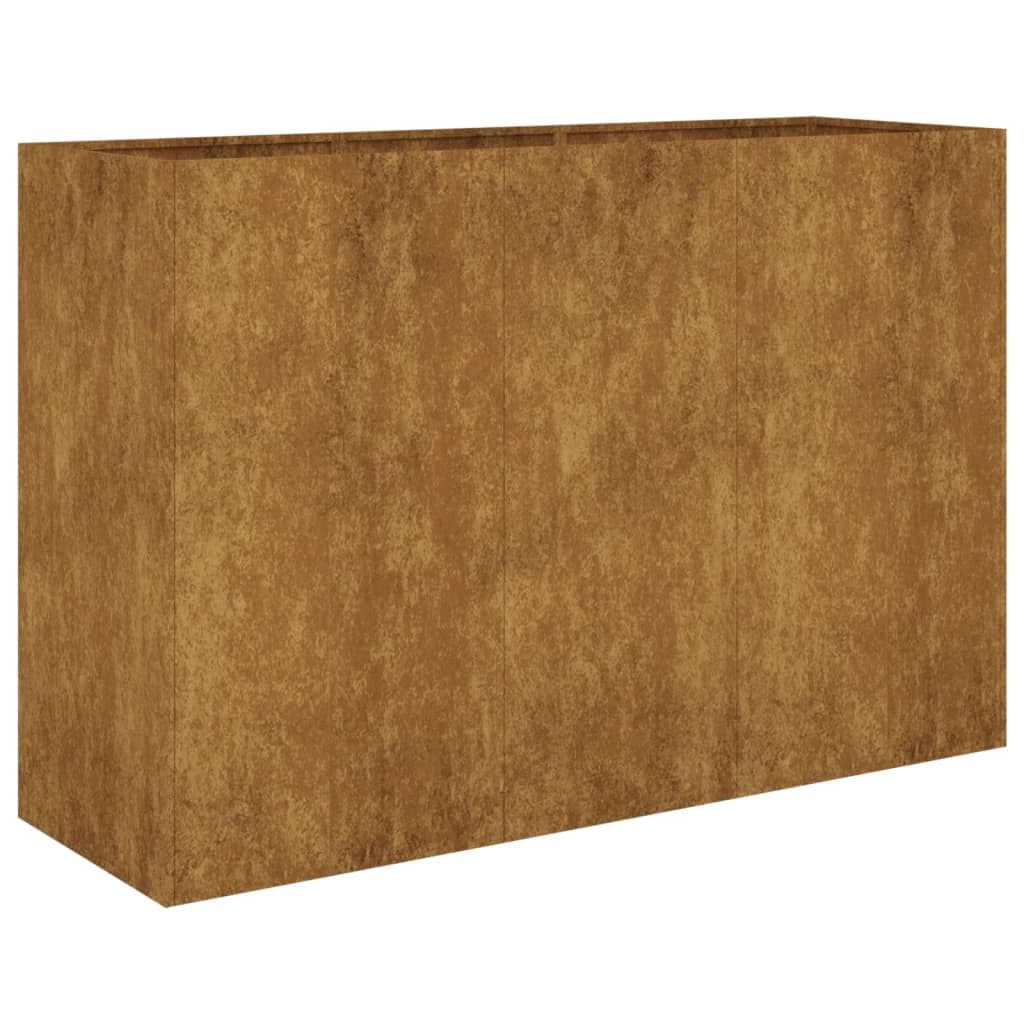 Fioriera Rialzata da Giardino 120x40x80 cm in Acciaio Corten in Kit per giardini fuori terra Esplodia - Napoli, commercioVirtuoso.it