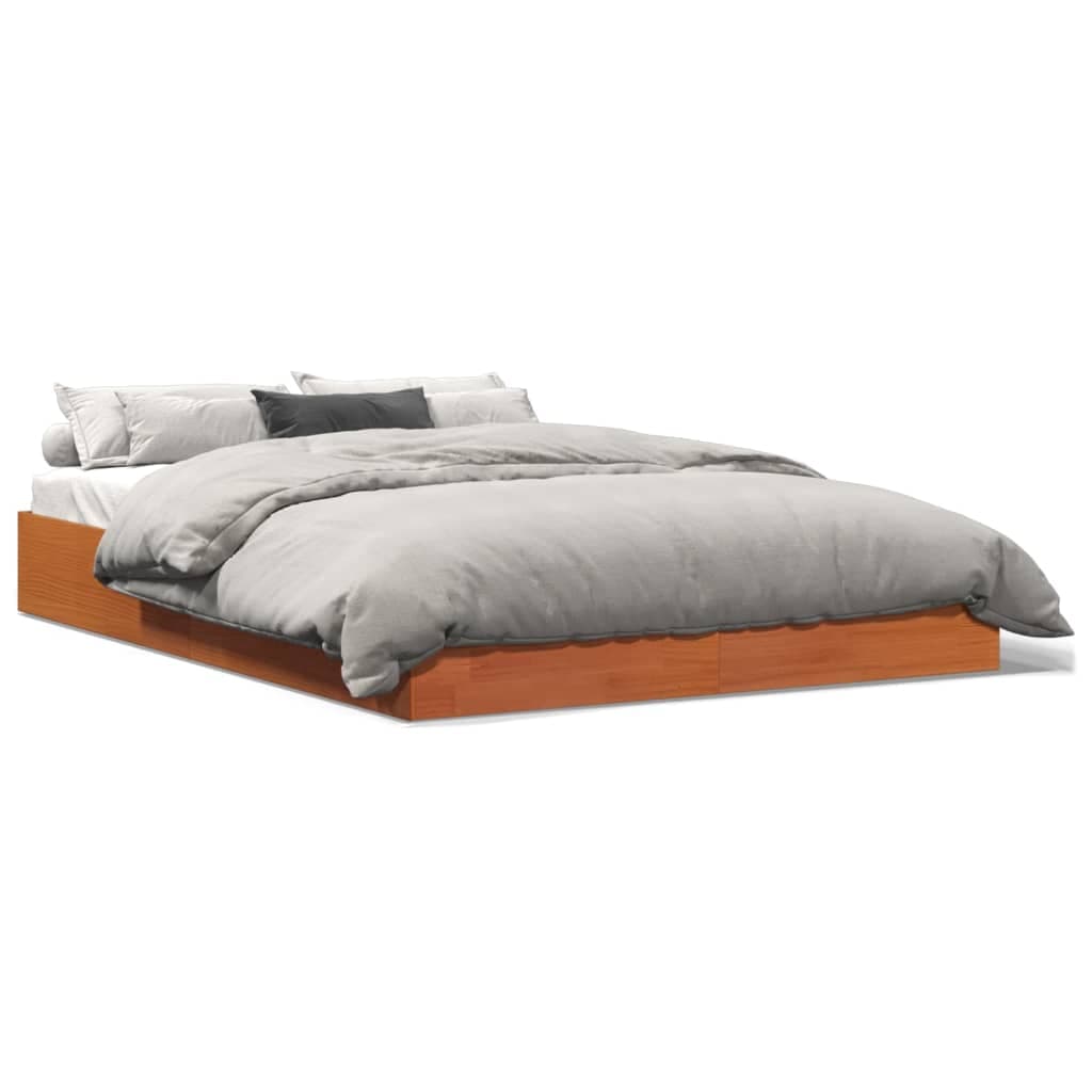 Giroletto senza Materasso Marrone Cera 160x200 cm Legno di Pino in Strutture letto Esplodia - Napoli, commercioVirtuoso.it