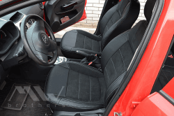 Set coprisedili su misura per Opel Corsa D (2006-2014) 5 porte, Leather style in Set per interni Autooggetti.it - Roma, commercioVirtuoso.it