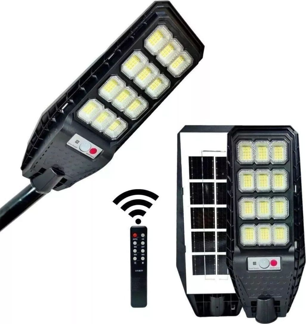 LAMPIONE SOLARE LED 6500K 100W 200W 300W 400W SENSORE TELECOMANDO E STAFFA IP65 in Lampioni Zencoccostore - Formia, commercioVirtuoso.it