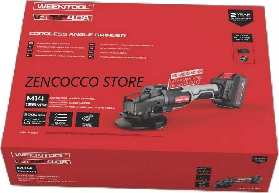 Smerigliatrice FLEX angolare 125mm 2 Batterie 21V 4.0Ah 9000rpm 3velocita -A5101 in Smerigliatrici angolari Zencoccostore - Formia, commercioVirtuoso.it