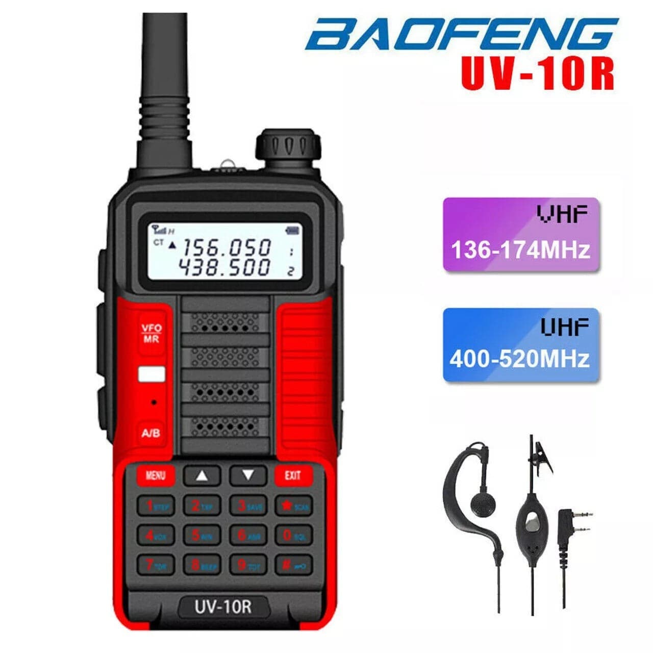 RADIO BAOFENG UV-10R RICETRASMITTENTE VHF/UHF Dual Band 136-174 MHZ400-520 in Ricetrasmettitori Zencoccostore - Formia, commercioVirtuoso.it