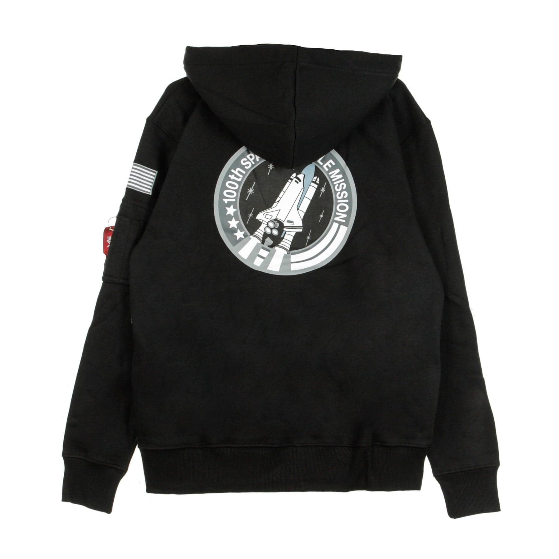 ALPHA INDUSTRIES Felpa Cappuccio Uomo Space Shuttle Hoody Black da uomo in Felpe con cappuccio Drestige - Casamassima, commercioVirtuoso.it