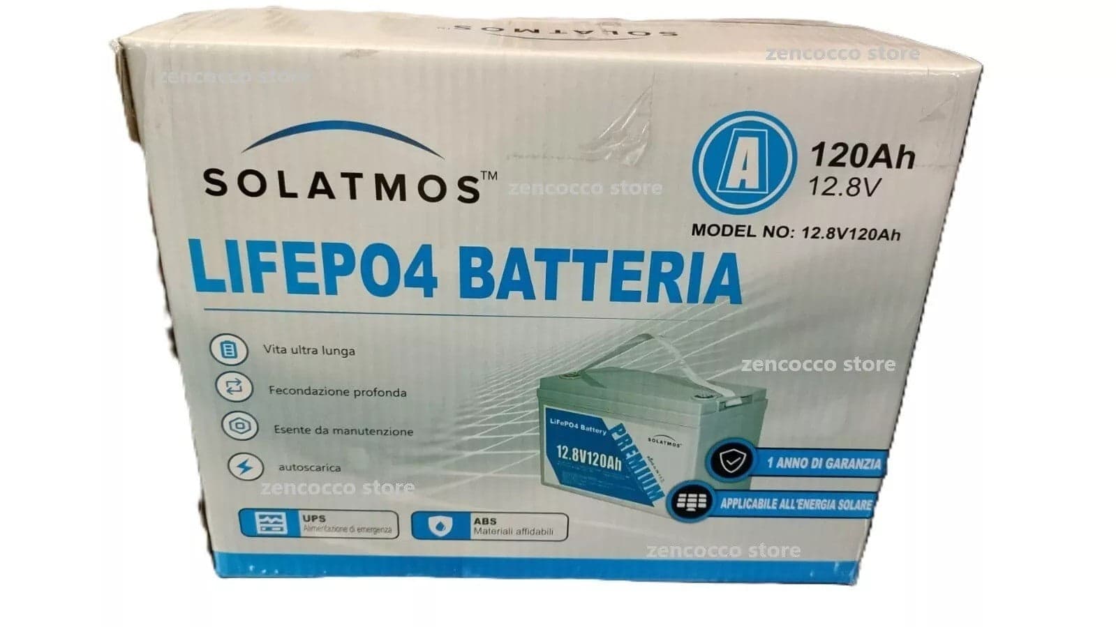 BATTERIA 120Ah 12.8V 1536wh AL LITIO FERRO FOSFATO LiFeP04 Fecondazione profonda in Batterie a ciclo profondo Zencoccostore - Formia, commercioVirtuoso.it