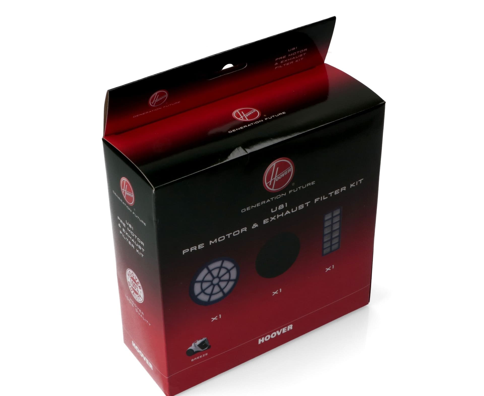 KIT FILTRI HOOVER ORGINALI ASPIRAPOLVERE BREEZE U81 CODICE 35601724 in prodotto EuroStore07 - Alatri, commercioVirtuoso.it