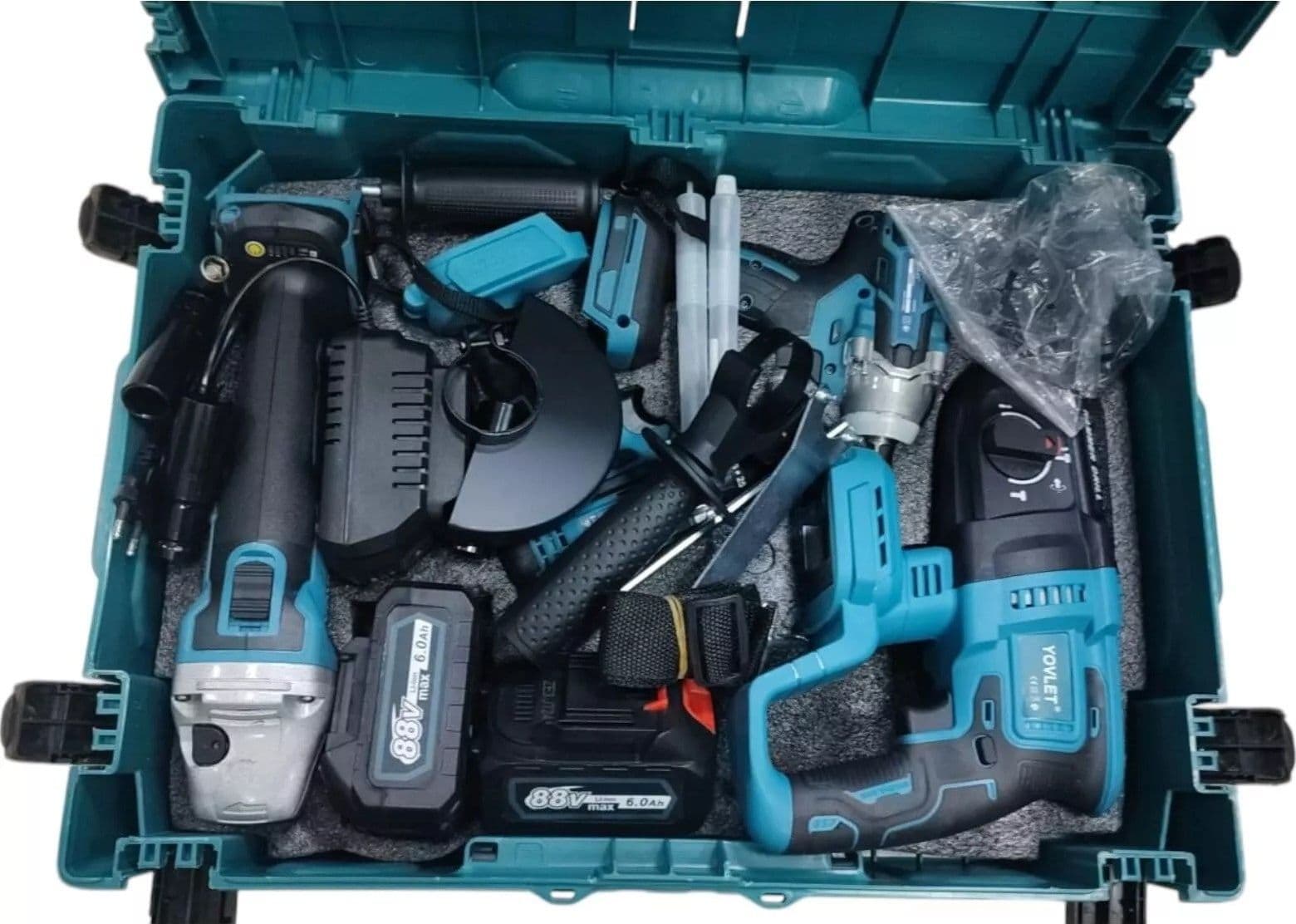 Kit 4in1 Trapano avvitatore,impulsi,smerigliatrice,tassellatore,2x3Ah,caricatore in Trapani a percussione Zencoccostore - Formia, commercioVirtuoso.it