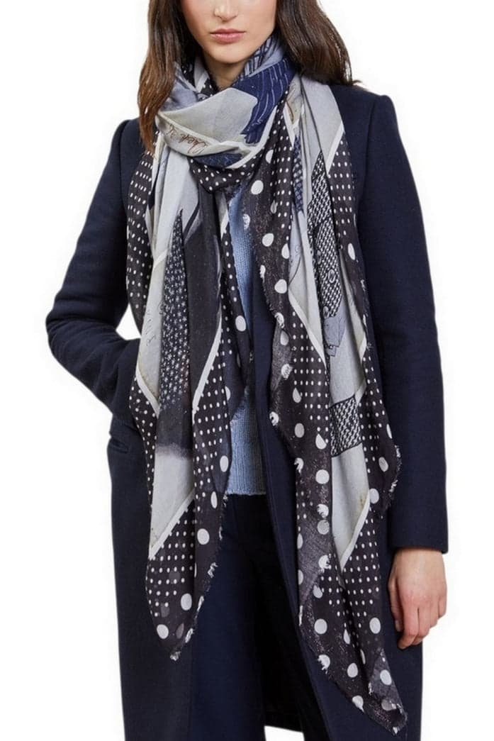 Faliero Sarti Sciarpe Blu da donna in Sciarpe Drestige - Casamassima, commercioVirtuoso.it