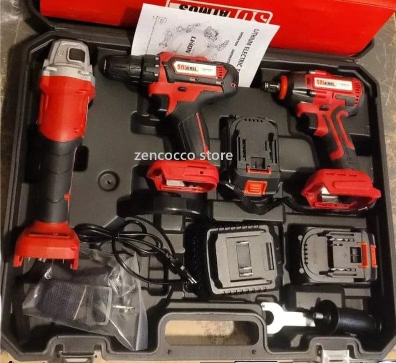 kit 3in1 FLEX Smerigliatrice 125MM Trapano Avvitatore e Impulsi 2 Batterie 4.0Ah in Strumenti rotanti Zencoccostore - Formia, commercioVirtuoso.it
