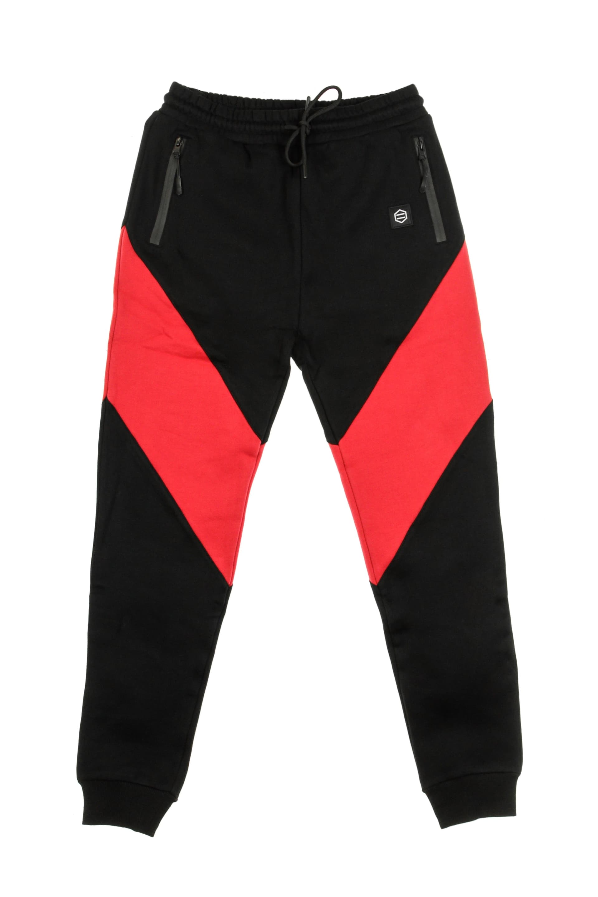 DOLLY NOIRE Pantalone Tuta Felpato Uomo Victorious Black/red da uomo in Pantaloni sportivi Drestige - Casamassima, commercioVirtuoso.it