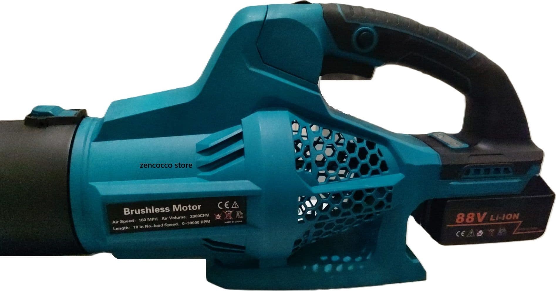 SOFFIATORE Foglie per Giardino 2 BATTERIE 6 VELOCITA Fino a 21000 Giri/Min 580W in Aspirafoglie Zencoccostore - Formia, commercioVirtuoso.it