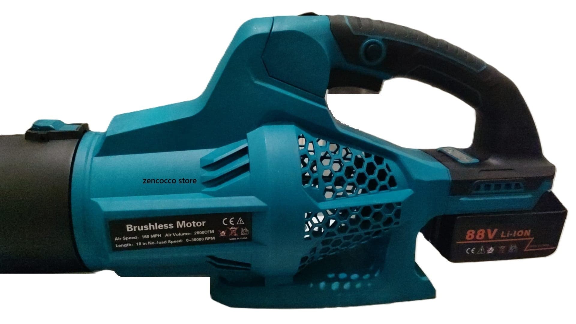 SOFFIATORE Foglie per Giardino 2 BATTERIE 6 VELOCITA Fino a 21000 Giri/Min 580W in Aspirafoglie Zencoccostore - Formia, commercioVirtuoso.it