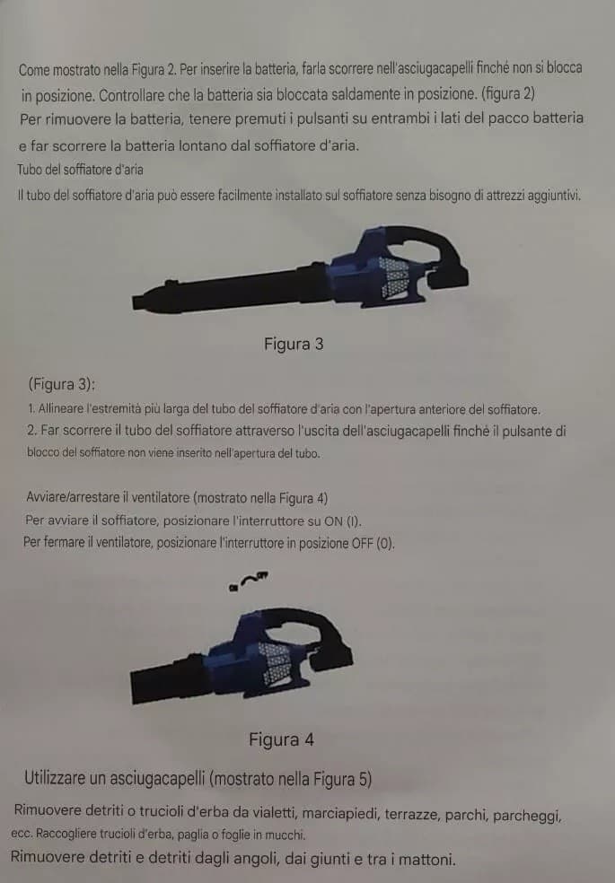 SOFFIATORE Foglie per Giardino 2 BATTERIE 6 VELOCITA Fino a 21000 Giri/Min 580W in Aspirafoglie Zencoccostore - Formia, commercioVirtuoso.it