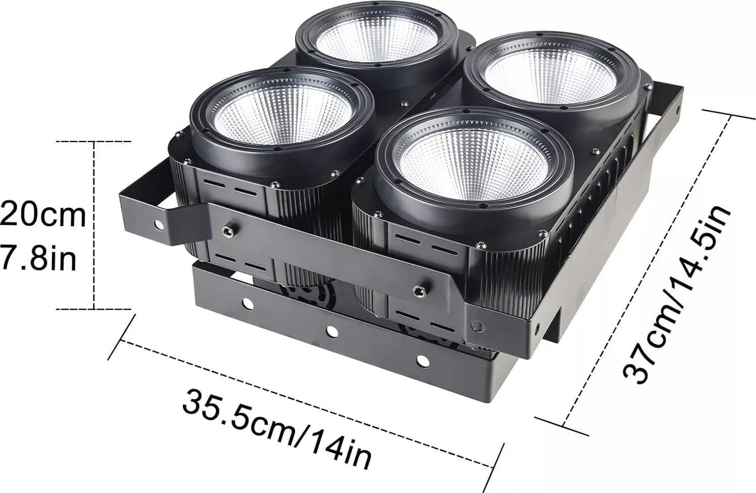 BLINDER ACCECATORE DMX COB LED 4x100W Proiettore BIANCO CALDO E FREDDO Powercon in Dispositivi per effetti luce Zencoccostore - Formia, commercioVirtuoso.it
