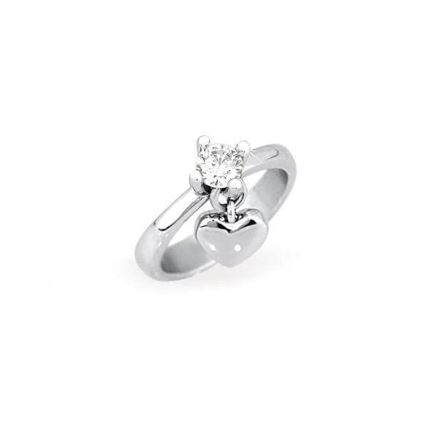 2JEWELS - Anello in acciaio Solitario in Anelli Alba Gioielli - Casoria, commercioVirtuoso.it