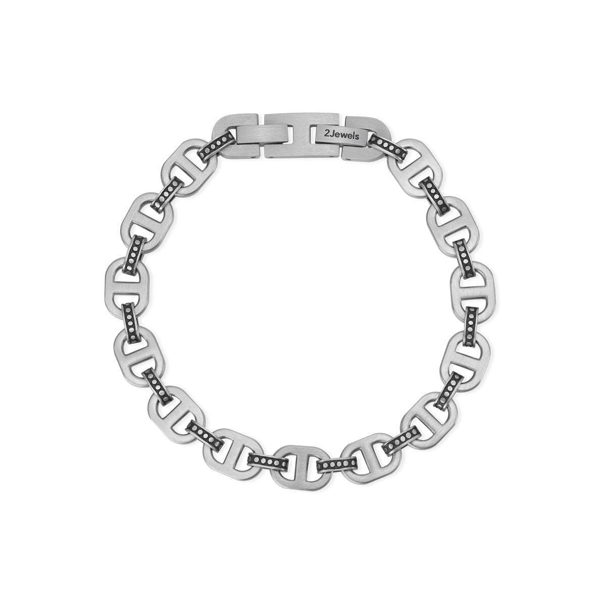 2JEWELS - Bracciale in acciaio con maglie ovali in Bracciali Alba Gioielli - Casoria, commercioVirtuoso.it