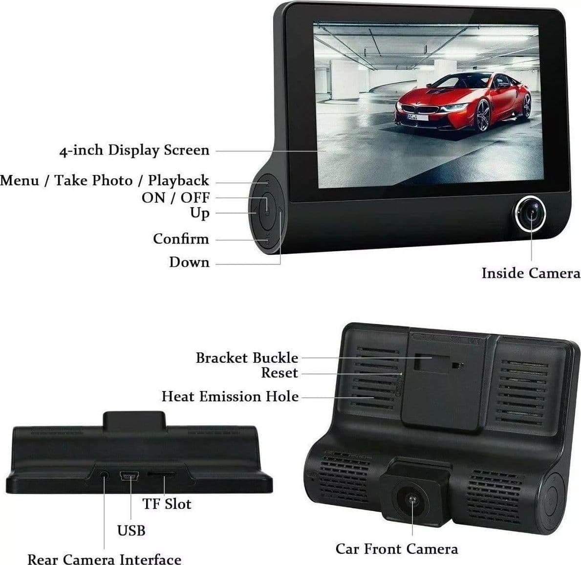 MINI TELECAMERA PER AUTO FULL HD 1080P 2.4 DVR CAR VIDEO CAMERA VISIONE NOTTURNA in Videocamera da cruscotto Zencoccostore - Formia, commercioVirtuoso.it