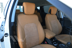 Set coprisedili su misura per Hyundai Santa Fe 3 (2012-2018), Leather style in Set per interni Autooggetti.it - Roma, commercioVirtuoso.it