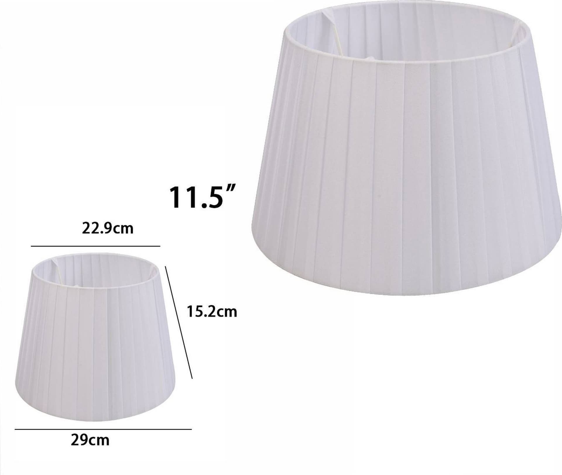 PARALUME CONICO CILINDRO MODERNO RICAMBIO PER LAMPADA E APPLIQUE IN TESSUTO TNT - 9