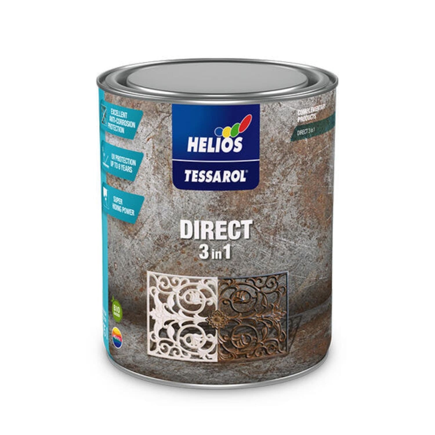 Tessarol helios direct3 in  1 ral 5017 traffic blue 2,5lt in Vernice a spray Ecoprice.it - Avellino, commercioVirtuoso.it