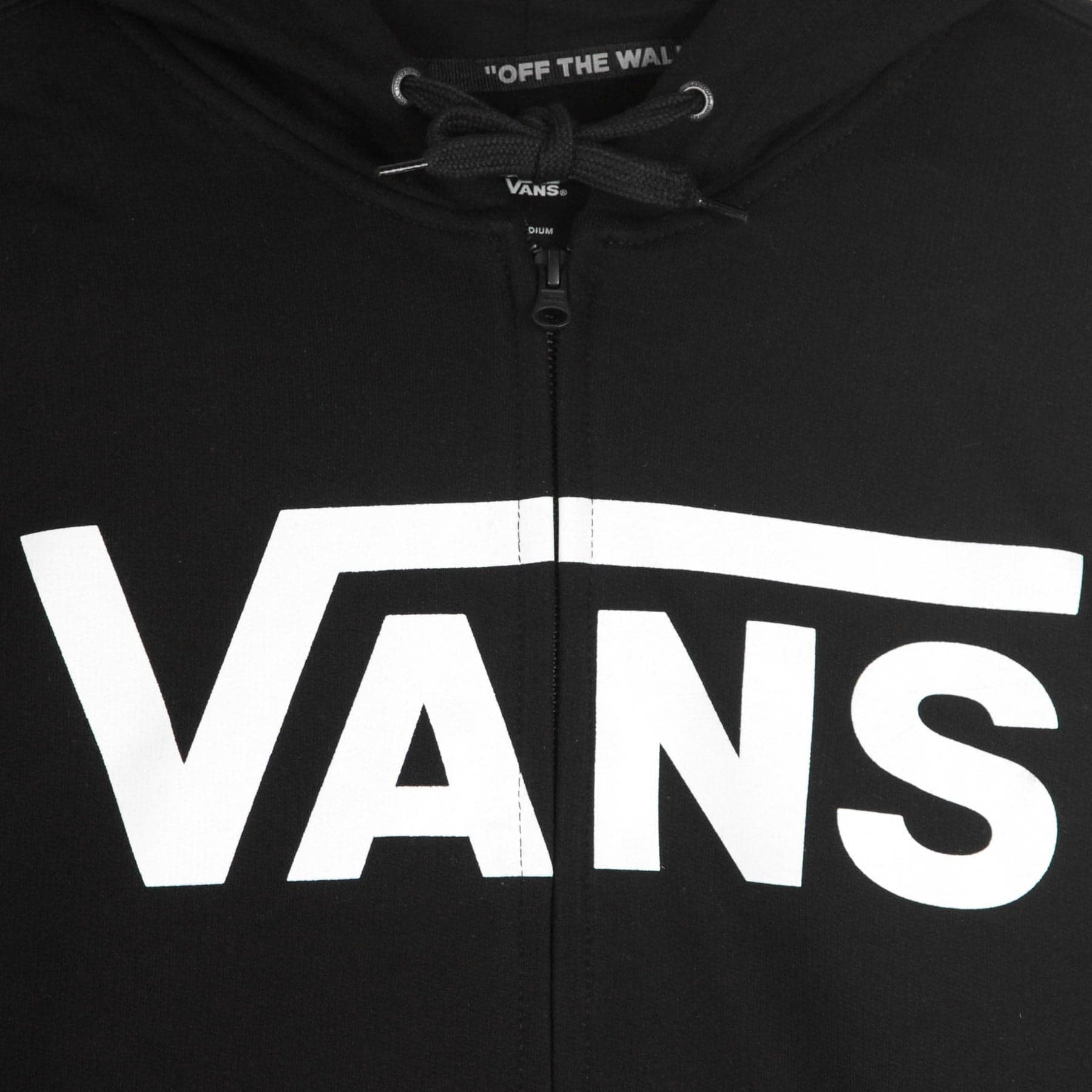 VANS Felpa Cappuccio Zip Uomo Classic Zip Hoodie Black/white da uomo in Felpe con cappuccio Drestige - Casamassima, commercioVirtuoso.it