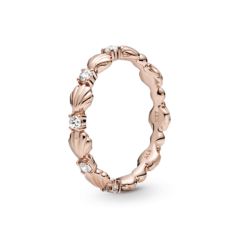 Pandora - Anello fascia con conchiglia scintillante in Anelli Alba Gioielli - Casoria, commercioVirtuoso.it