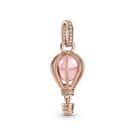 PANDORA Charm pendente Mongolfiera rosa scintillante